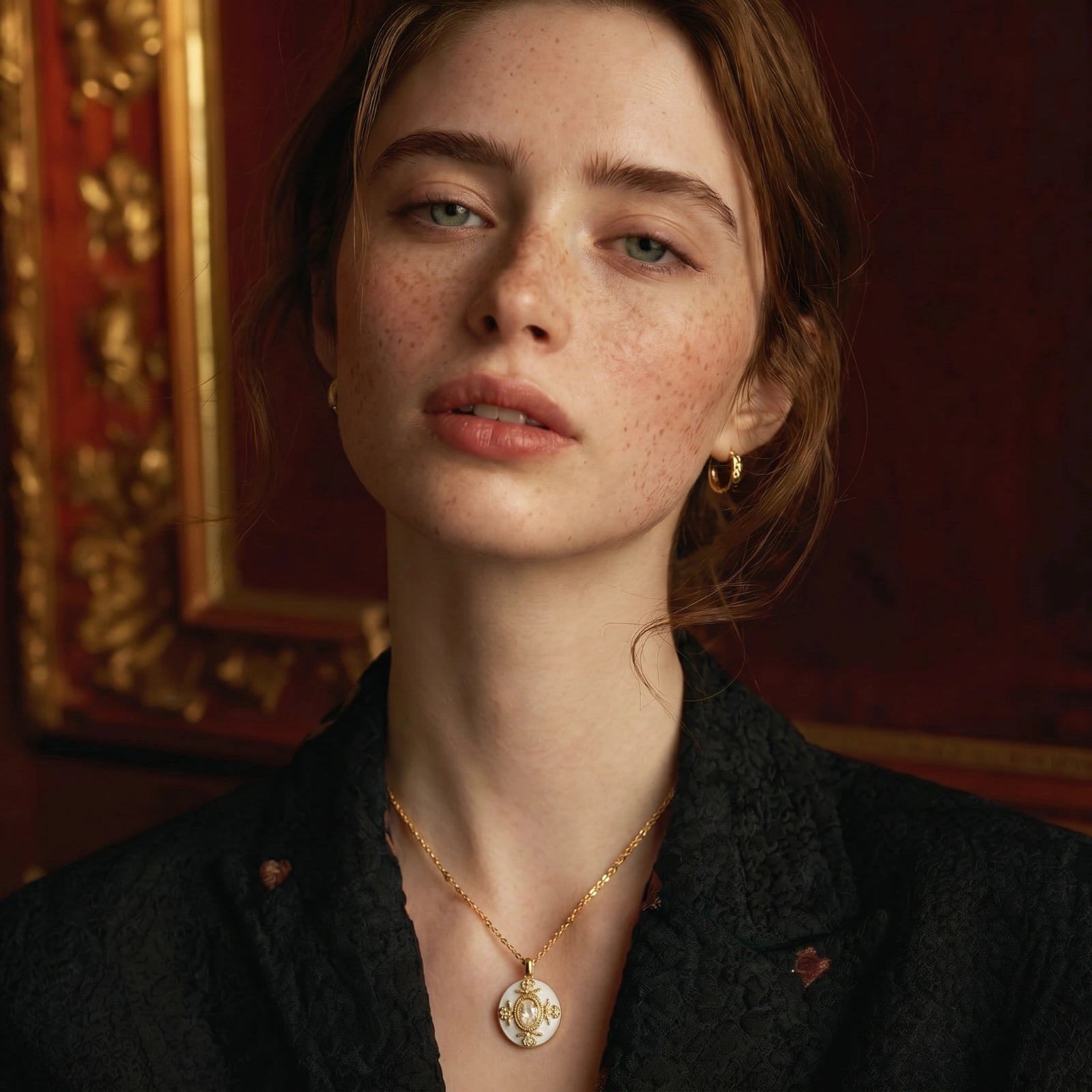 Golden Medallion Necklace