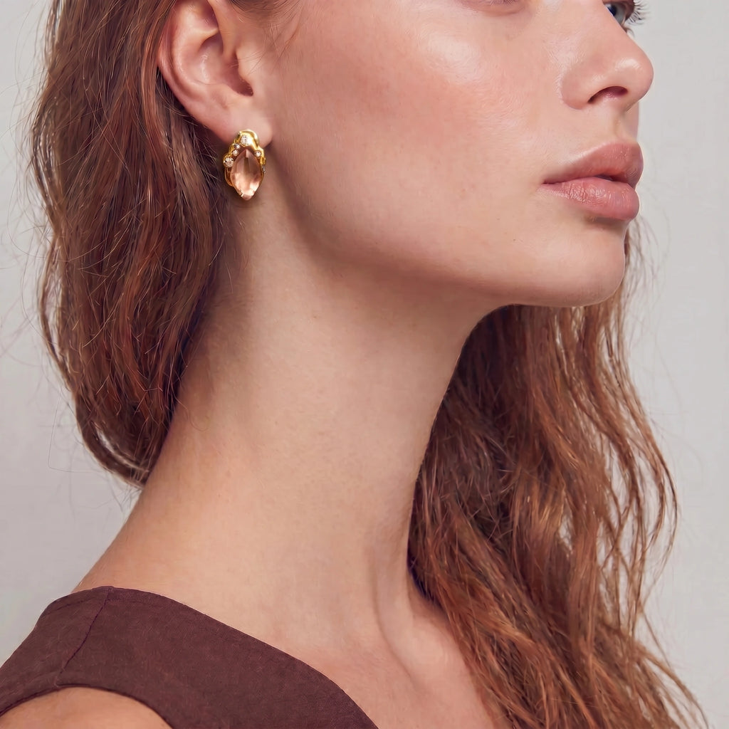 Coral Dreams Baroque Studs