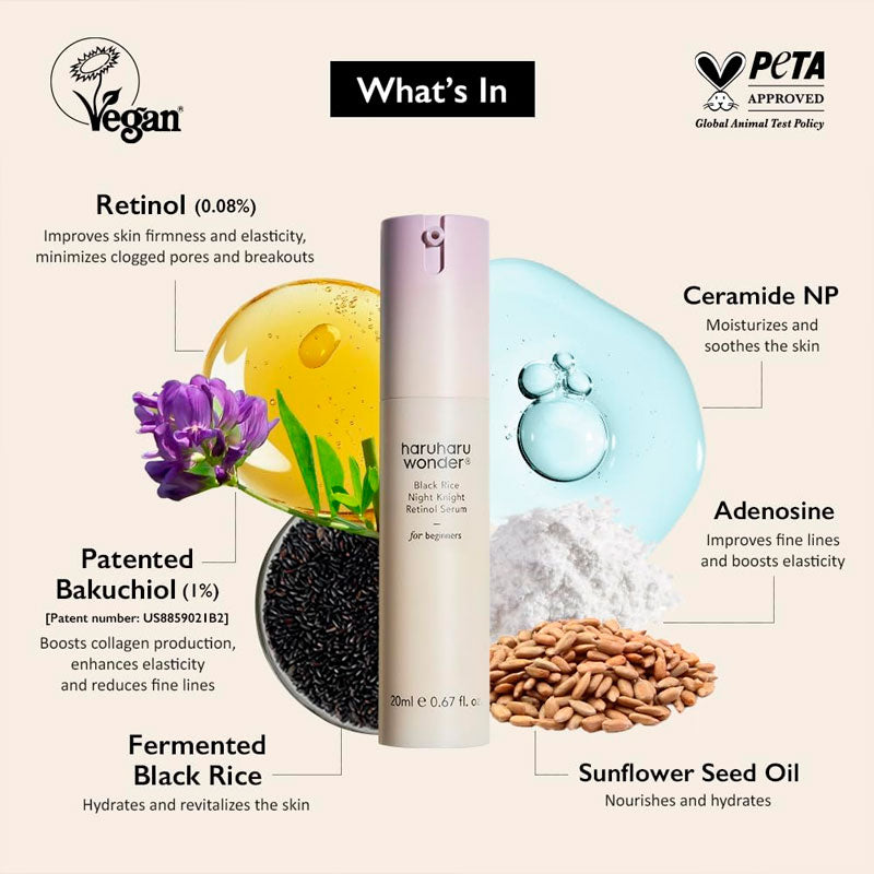 haruharu wonder Black Rice Night Knight Retinol Serum 20ml-4
