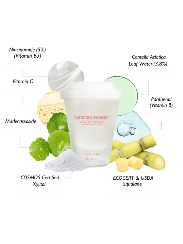 haruharu wonder Centella 5% Niacinamide Radiance Gel Cream 90g-2